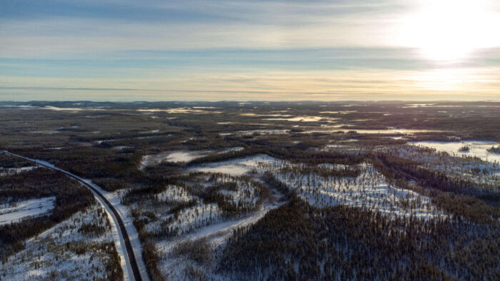 panorama lapponia svedese - circolo polare artico