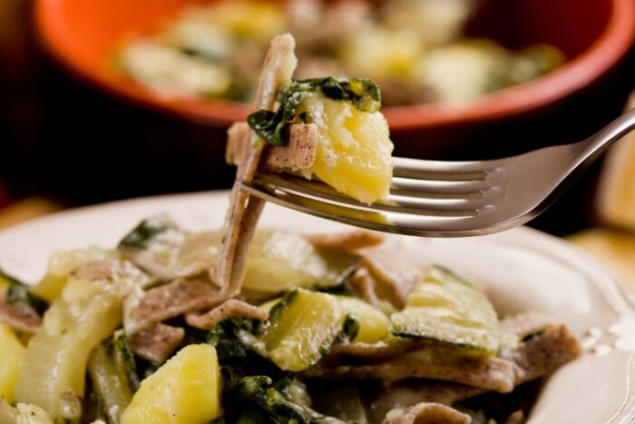 pizzoccheri and valtellina's typical dishes